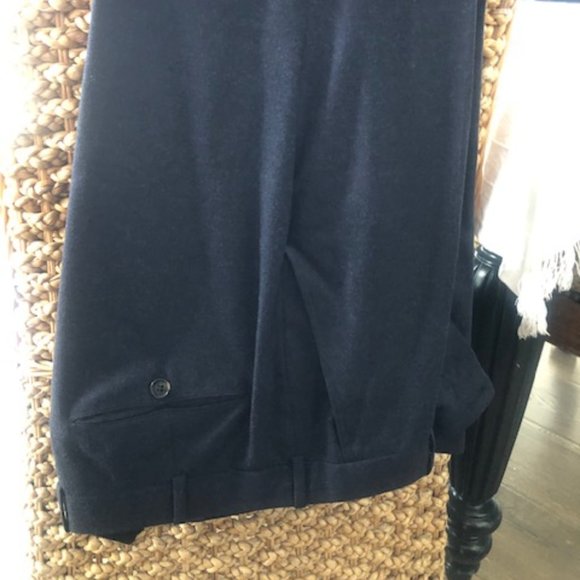 Navy Blue 3 piece suit 100% Wool Hand Tailored by Freemans Sporting Club - Picture 5 of 6